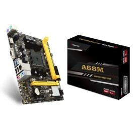 TARJETA MADRE BIOSTAR A68MHE DDR3 HDMI PCIE SATA AMD APU SERIES FM2+