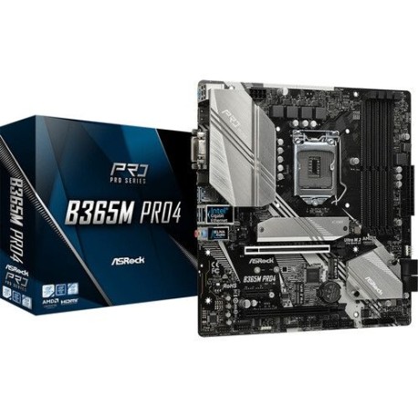 TARJETA MADRE ASROCK B365M Pro4 DDR4 HDMI VGA DVI SOC 1151