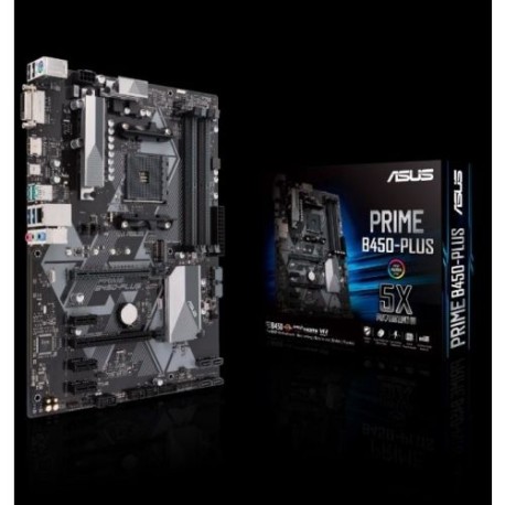 TARJETA MADRE ASUS PRIME B450-PLUS AMD AM4 DDR4 3200MHz, M.2, HDMI