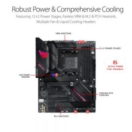 TARJETA MADRE ASUS ROG STRIX B550-F GAMING AM4/AMD/DDR4/DHMI 2.1