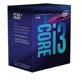 CPU INTEL CORE I3-8100 4 CORE, 6MB, 3.6GHZ, 1151
