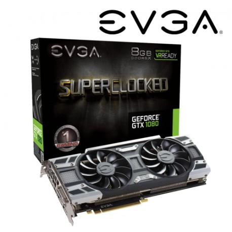 TARJETA DE VIDEO EVGA NVIDIA GTX 1080 SC GAMING 8G/DDR5X/256 B08G-P4-6183-KR