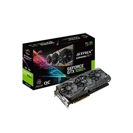 TARJETA DE VIDEO ASUS ROG-STRIX-GTX1080TI-O11G-GAMING, NVIDIA GEFORCE GTX 1080TI, PCI EXPRESS 3.0, GDDR5X 11GB, DVI-D X 1, HDMI