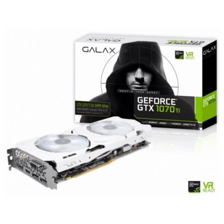 TARJETA DE VIDEO GALAX GTX 1070 Ti EX-SNPR WHITE 8GB/DDR5X/256B