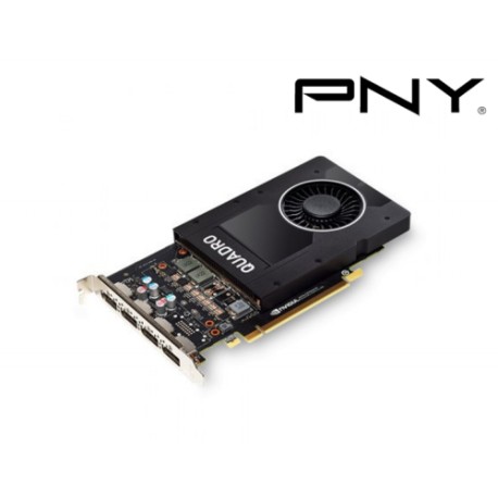 TARJETA DE VIDEO PNY VCQP2000-ESPPB QUADRO NVIDIA P2000 5GB GDDR5 CUDA