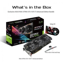 TARJETA DE VIDEO ASUS ROG-STRIX-GTX1070TI-A8G-GAMING 8GB GDDR5 DVI/HDM