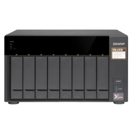 Unidad de almacenamiento NAS QNAP TS-873-4G-US 8-bay NAS/iSCSI IP-SAN, AMD R series Quad-core 2.1GHz, 4GB RAM, 10G-ready