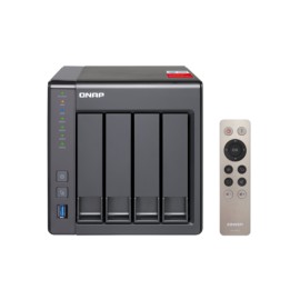 Unidad de almacenamiento NAS QNAP 4-Bay Intel Celeron Quad-Core 2.0GHz, 2GB DDR3L RAM (max 8GB)