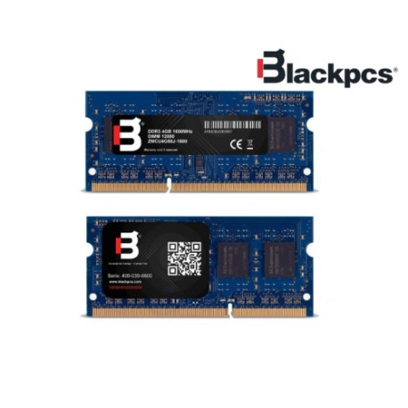 MEMORIA RAM BLACK PCS SODIMM DDR3 4GB 1600MHZ 1.35V (MSD216LO2-4GB)