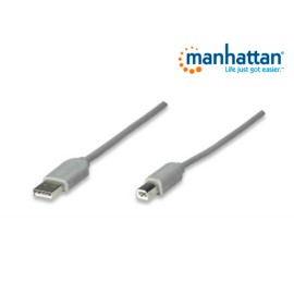 CABLE MANHATTAN USB A-B 4.5M GRIS 341028