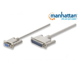 CABLE MANHATTAN NULL MODEM DB9 H - DB25 M 1.8M 314770