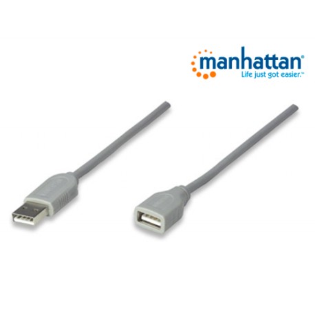 CABLE MANHATTAN USB EXTENSION 4.5M GRIS 340960