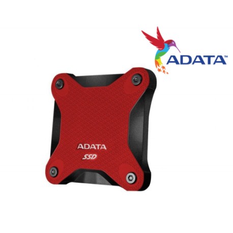 UNIDAD SSD EXTERNO ADATA SD600 256GB USB 3.1 ROJO (ASD600-256GU31-CRD)