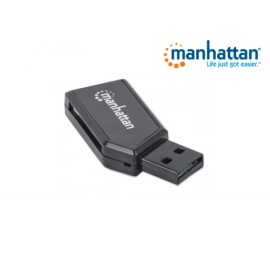 LECTOR DE TARJETAS 24 EN 1 USB MANHATTAN 101677