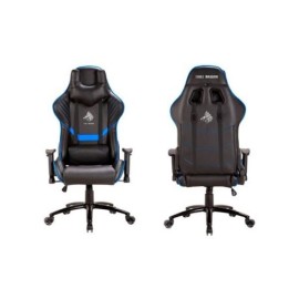 SILLA GAMER EAGLE WARRIOR VALHALLA NEG/AZUL PIEL SINT GCH3D60BLUEEGW