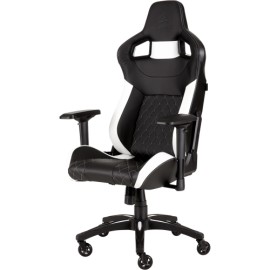 SILLA CORSAIR GAMING T1 RACE RECLINABLE 4D BLACK/WHITE CF-9010012-WW