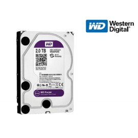 DISCO DURO INTERNO WESTERN DIGITAL 2TB 3.5 WD20PURX 64M SATA3 7200RPM PURPLE