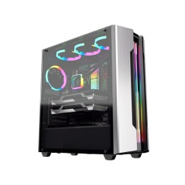 GABINETE COUGAR GEMINI S SILVER RGB E-ATX CRIST TEMPLAD