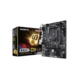MOTHERBOARD GIGABYTE A320M-S2H Micro ATX AM4 Socket CHIPSET AMD A320 2 x DDR4 DIMM up to 32 1 x D-Sub 1 x DVI-D 1 x HDMI