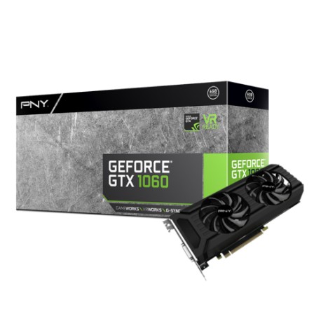 TARJETA DE VIDEO PNY VCGGTX10606PB GTX 1060 6GB DDR5 PCIe3.0 X16 CAJA VCGGTX10606PB