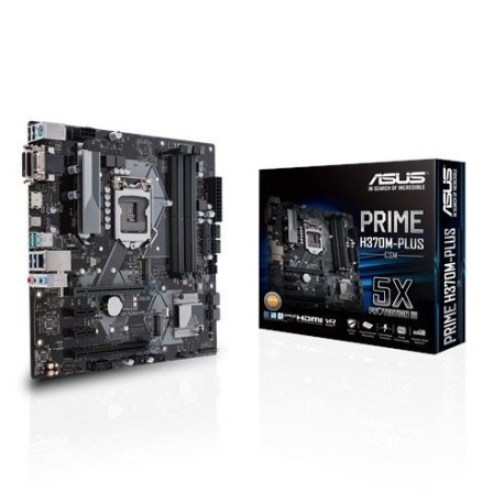 TARJETA MADRE ASUS PRIME H370M-PLUS/CSM 1151 DDR4 HDMI DVI VGA M.2