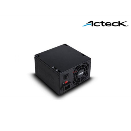 FUENTE DE PODER ACTECK AF-B500 SLIM 500W 24 PIN SATA NEGRO ES-05002