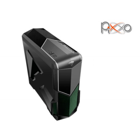 GABINETE PIXXO CS EAGLE WARRIOR NEGRO CG-G4I0 ATX/MICRO ATX LED VERDE